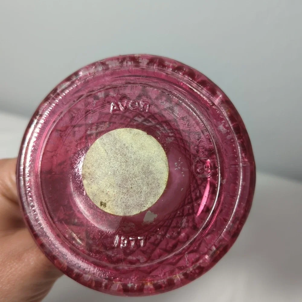 Avon VINTAGE‎ cologne bottle Pink 1977 Rosepoint Bell -Empty-